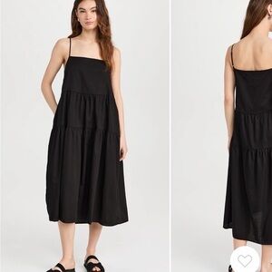 Enza Costa cool cotton strappy tiered dress